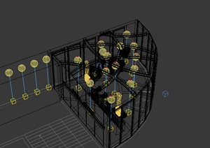 某酒店会所大堂设计3DMAX模型参考