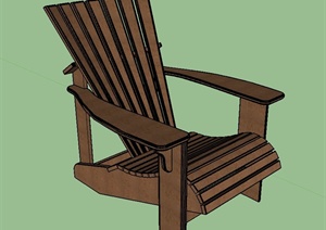 一个花园靠椅设计SU(草图大师)模型