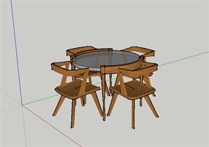 某家具坐凳设计SU(草图大师)模型参考