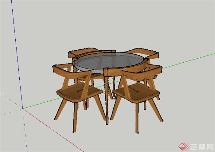 某家具坐凳设计SU模型参考(1)