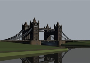 元和塘桥建筑设计3DMAX模型