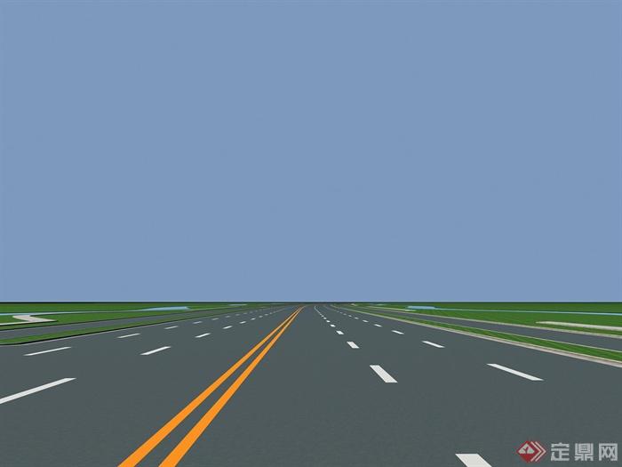 某道路公路设计3DMAX模型
