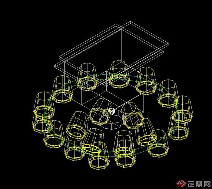 多盏室内灯饰设计CAD素材(1)