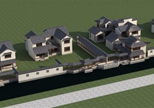 某新中式居住建筑设计3DMAX模型