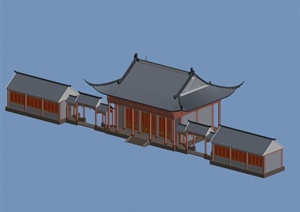某古典中式旅游古建设计3DMAX模型参考