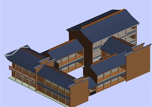 某多栋住宅中式古建筑设计3DMAX模型