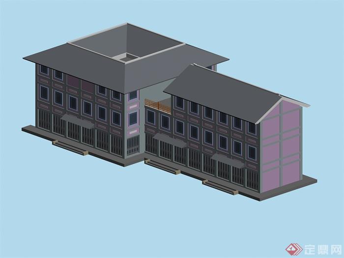 某新中式建筑设计3DMAX模型