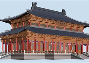 某古中式皇宫建筑设计3DMAX模型