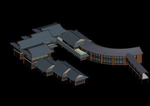 某古典中式商业建筑3DMAX模型
