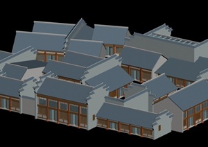 某古中式建筑群设计3DMAX模型