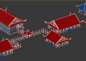 某中式古建筑住宅建筑设计3DMAX模型