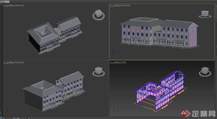 某新中式建筑设计3DMAX模型(3)
