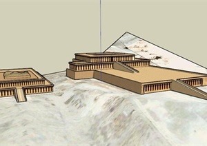 某欧式寺庙建筑设计SU(草图大师)模型