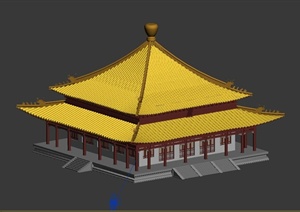 某中式宫殿建筑设计3DMAX模型
