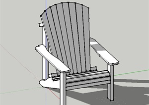 某个室外坐凳设计SU(草图大师)模型素材参考