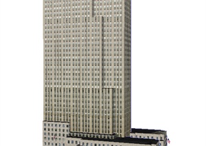某超高层商业建筑楼设计SU(草图大师)模型参考