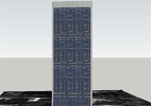 某超高层商业建筑大厦SU(草图大师)模型素材
