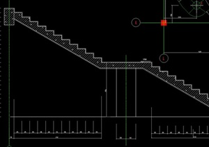 某住宅空间室内旋转楼梯设计施工CAD全套图