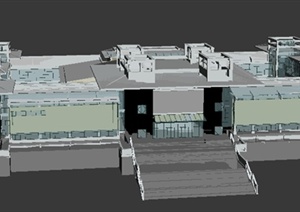 某地中式古建筑办公建筑设计3DMAX模型