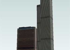 某现代高层商业综合建筑设计SU(草图大师)模型