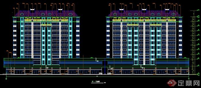 现代某高层住宅建筑施工图纸CAD格式(1)