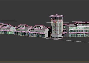 古典中式某古建筑设计3DMAX模型