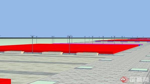 某特色陆军道路3DMAX模型设计