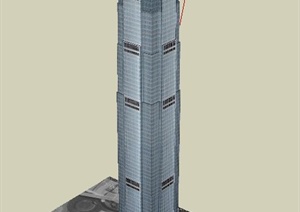 国际金融中心二期建筑设计SU(草图大师)模型