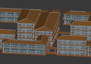某中式传统居住民宅3DMAX模型
