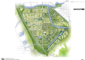 .现代湖州西南分区某城市规划设计方案