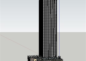 某超高层商业大厦设计SU(草图大师)模型