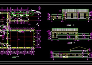 某锅炉厂房建筑施工图CAD图纸