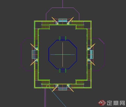 某古典中式太湖古建姬工纪念塔建筑设计3DMAX模型(3)