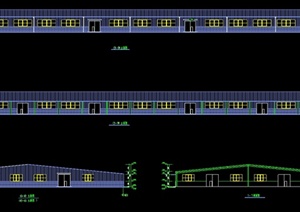 某工厂钢结构车间建筑设计施工图