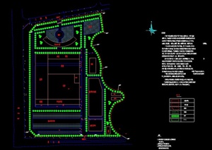 现代广州某广日科技园景观规划设计方案CAD图