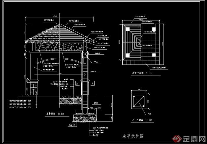 各式亭廊景观设计CAD施工图集(2)