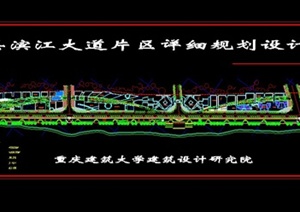 合江县滨江大道片区规划设计方案图