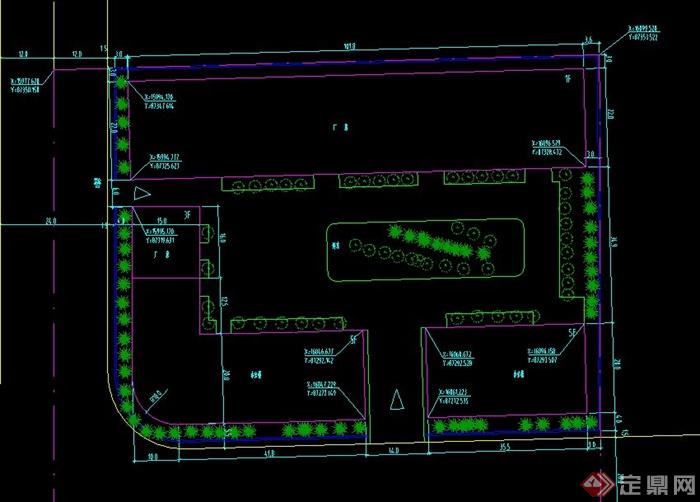 现代某工业厂房建筑设计施工CAD图纸(1)