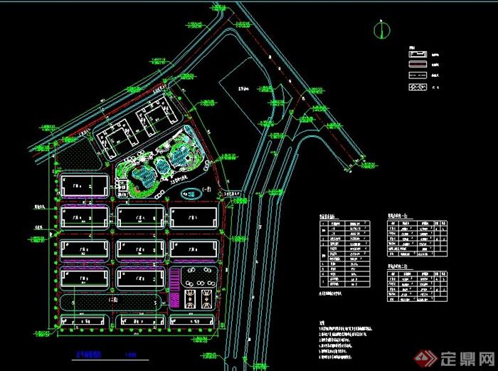 现代某厂区规划设计CAD图(1)