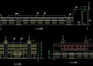 工农业类工厂厂房厂区建筑设计施工CAD图