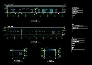 现代某工厂厂区综合仓库建筑设计CAD施工图