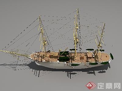 某渔船设计3DMAX模型素材