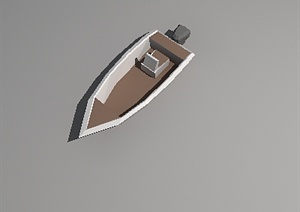 某交通工具船设计3D模型