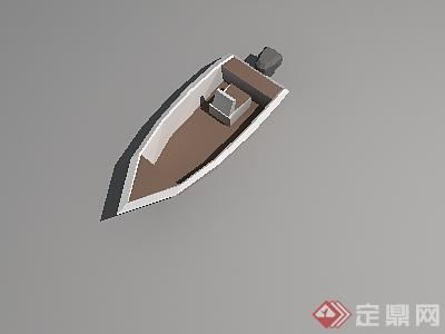 某交通工具船设计3D模型