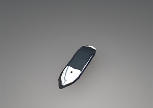 一艘快艇交通工具3DMAX模型