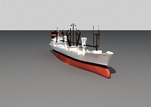 一艘轮船交通工具设计3DMAX模型