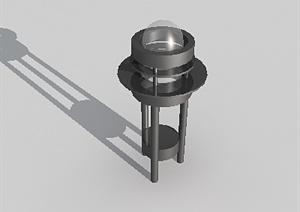 一盏庭院灯设计3DMAX模型