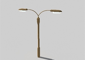 现代某Y型路灯设计3DMAX模型