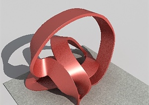 一个雕塑设计3DMAX模型