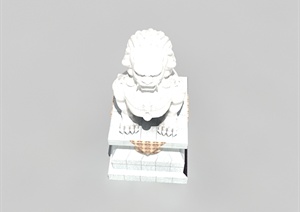 一个雕塑底座设计3DMAX模型